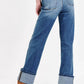 Dear John Denim - Holly Super High Rise Cuffed Straight Jeans