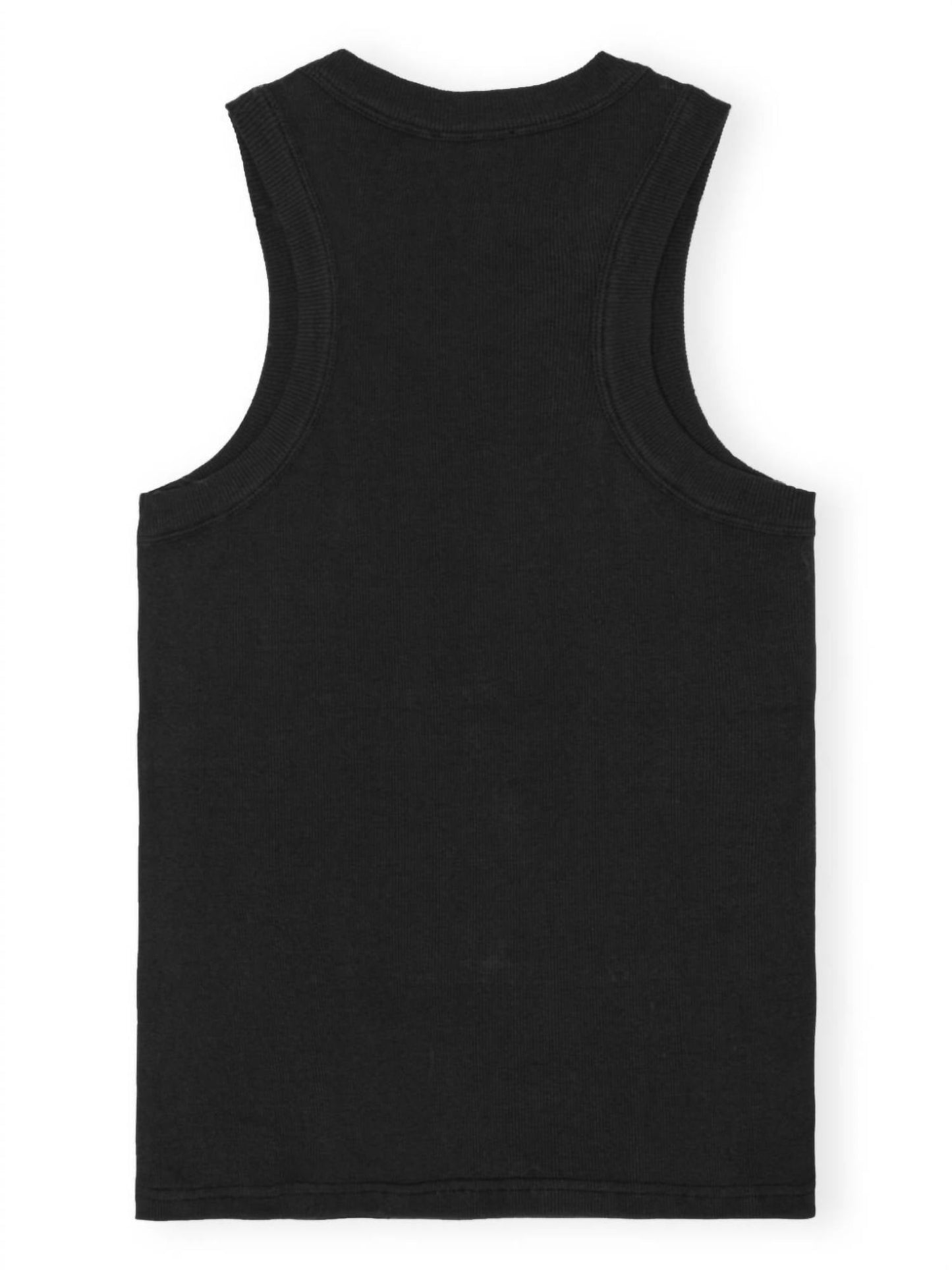Ganni - Rib Jersey Embellish Tank Top