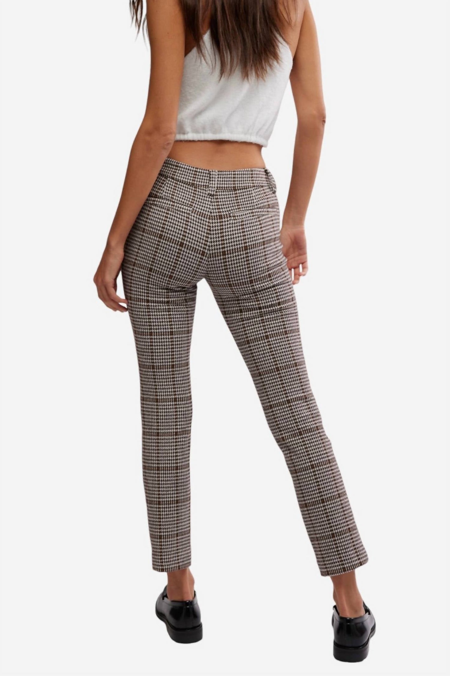 Free People - Molly Plaid Slim Pant