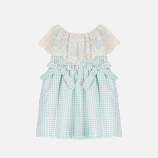 Allegra Paris - Mint With Lace Dress