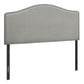 Full Size Upholstered Bed Headboard - Gray Transitional Style