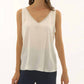 Joseph Ribkoff - Satin Sleeveless With Rhinestone Trim Top