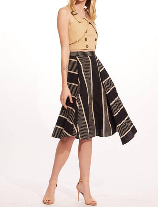 Eva Franco - Stripe Midi Skirt
