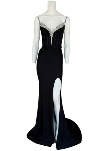 Jovani - Vestido de noite longo preto