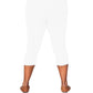 On The Plus Side - Crinkle Cotton Crop Pants - Plus