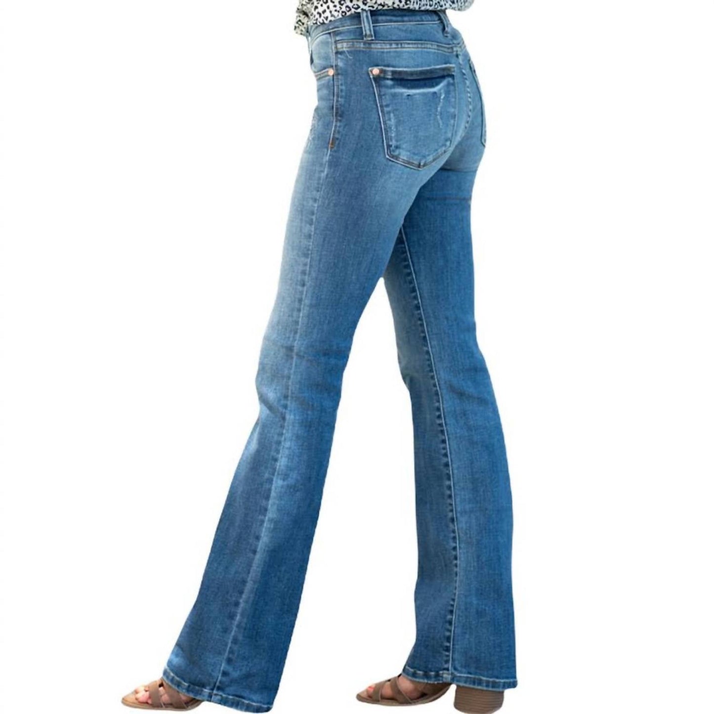 Judy Blue - Mid Rise Boot Cut Jeans