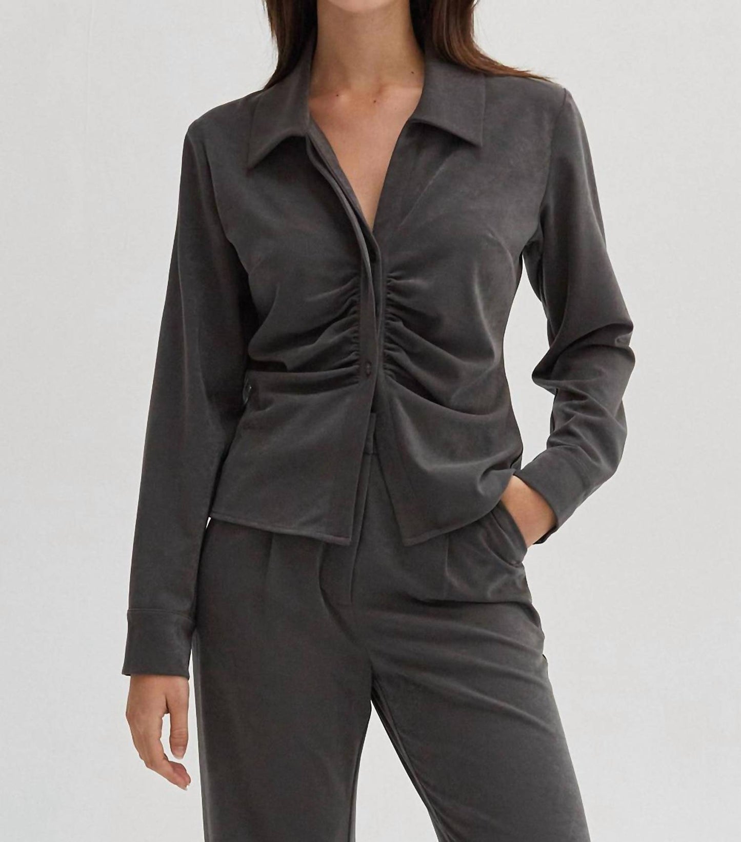 Crescent - Women's Zarina Ruched Blouse