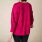 Habitat - Circle Knit Jacquard Boxy Crewneck Sleeve Top