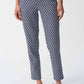 Joseph Ribkoff - Geometric Jacquard Slim Ankle Pant