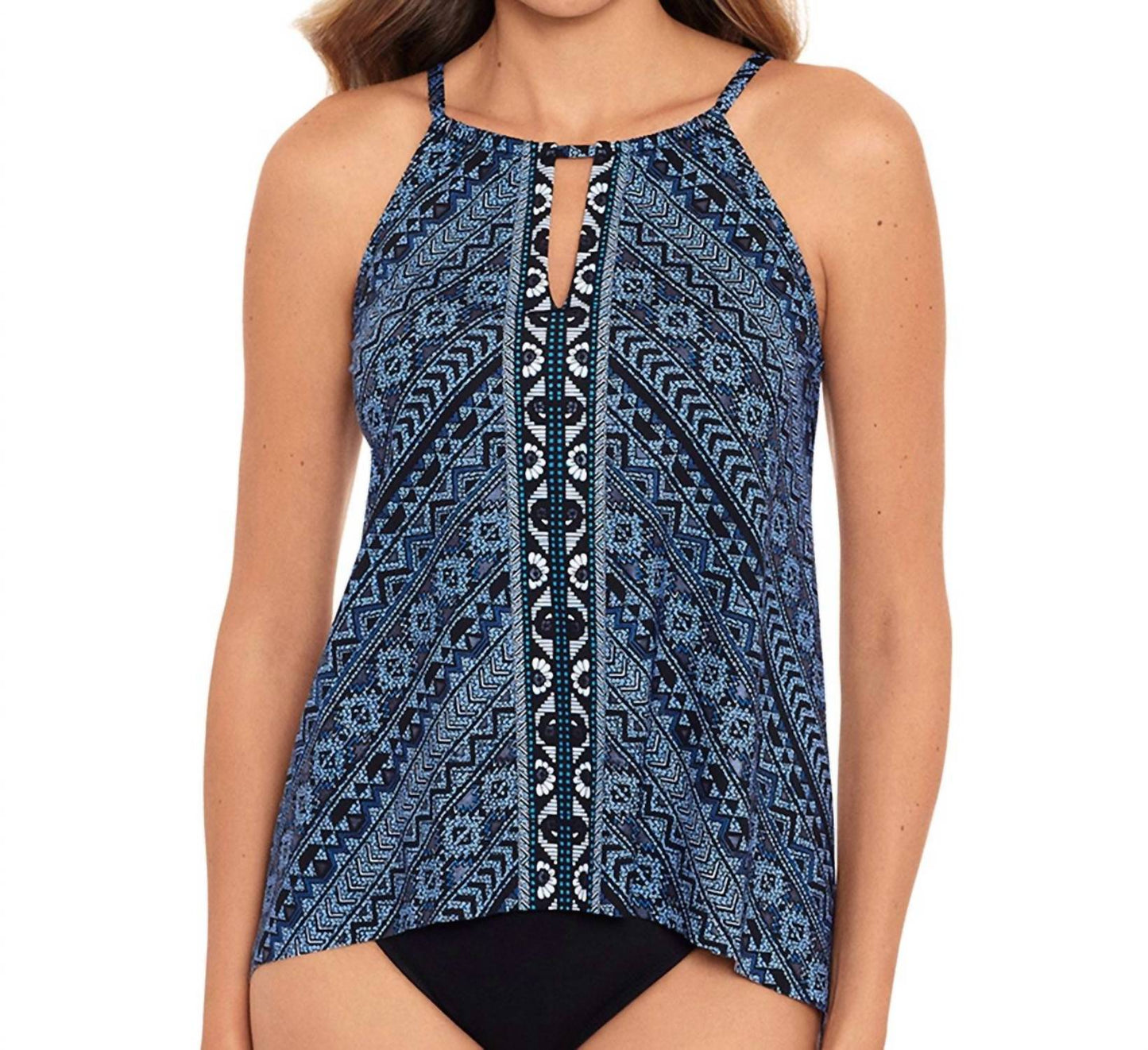 Miraclesuit - Paillette Peephole Tankini Top