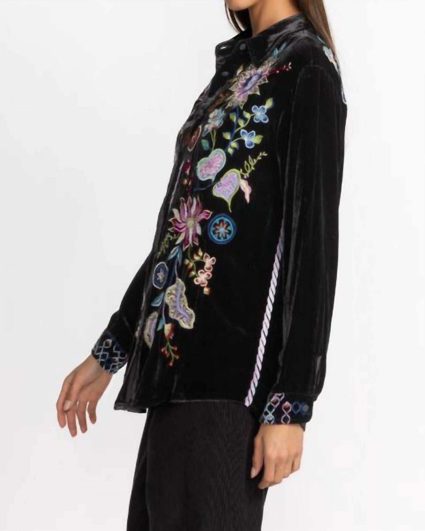 Johnny Was - Pacifica Velvet Oversized Shirt