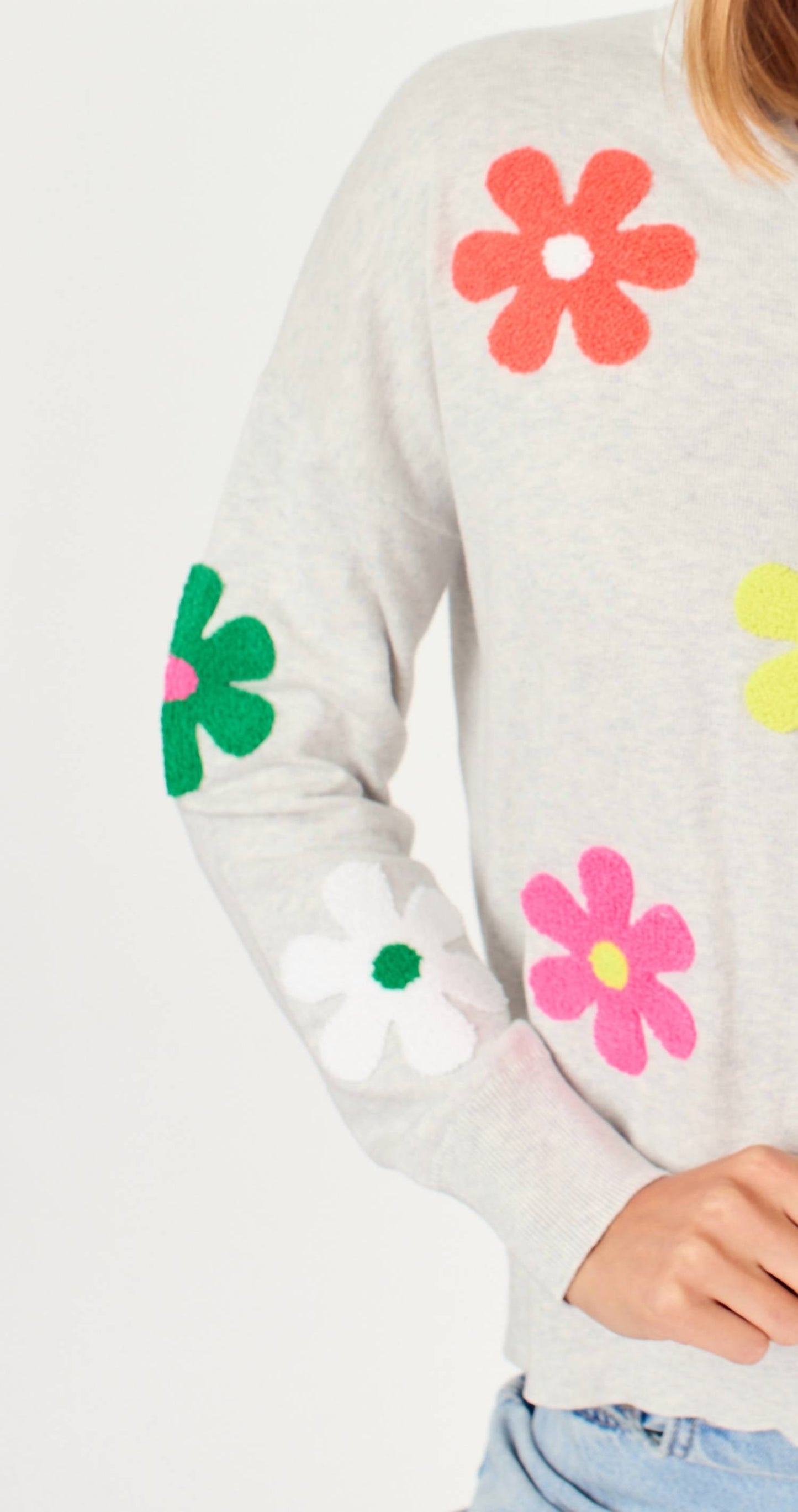 J. Society - Daisy Garden Crewneck Pullover