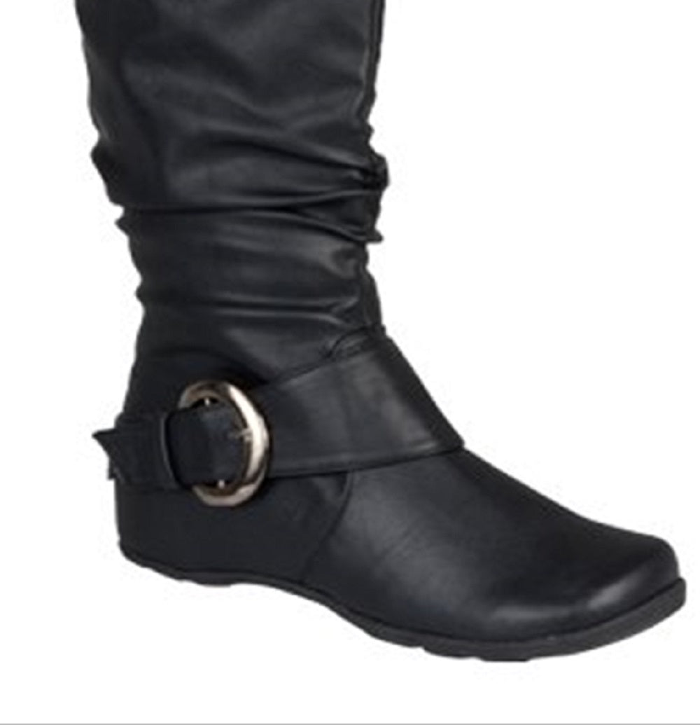 Bota feminina Paris Journee Collection preta, tamanho 7,5M