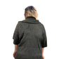 On The Plus Side - Button Cowl Neck Short Sleeve Sweater - Plus