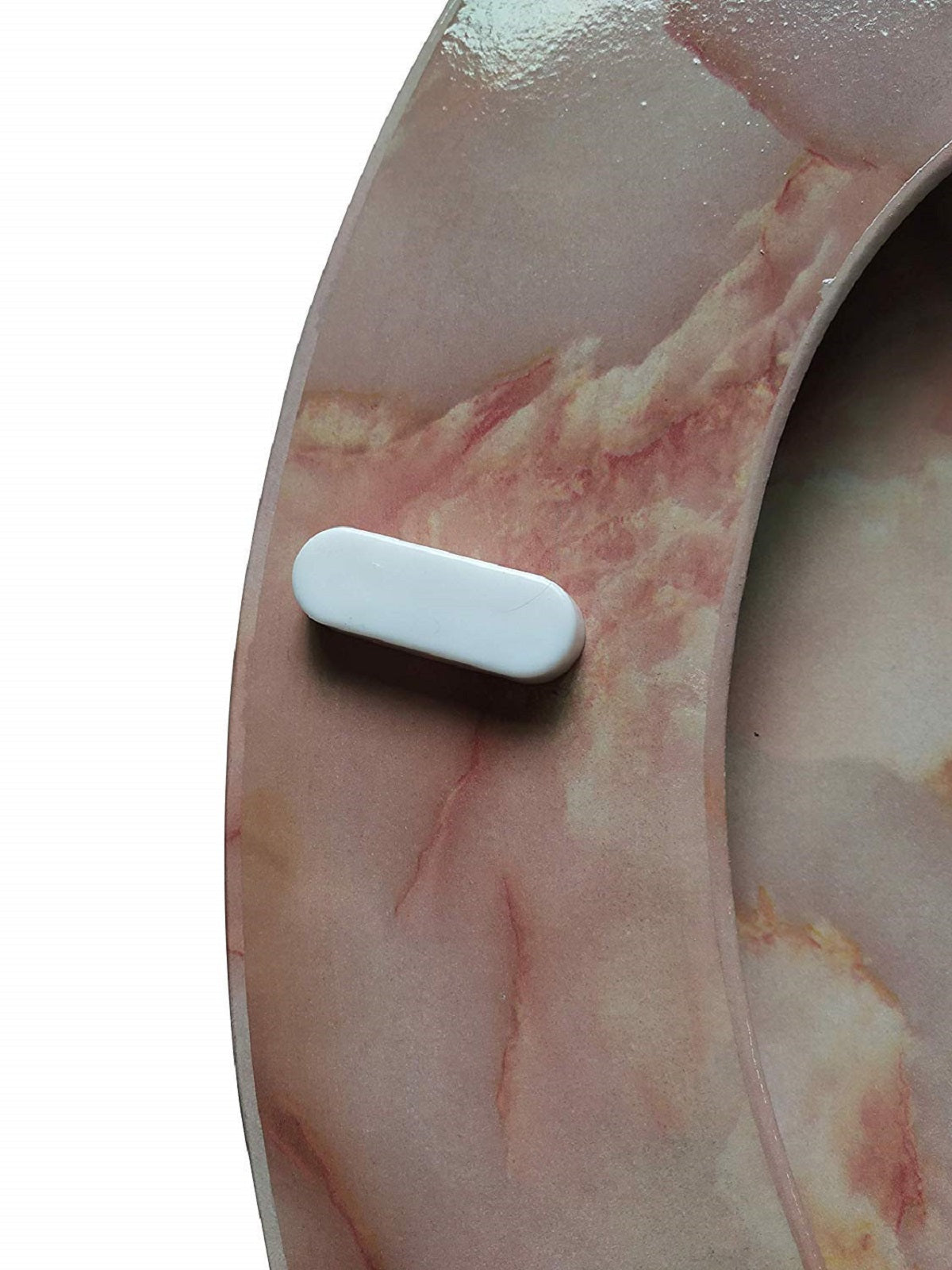 Assento sanitário redondo com dobradiça fácil de limpar e trocar da J&amp;V Textiles