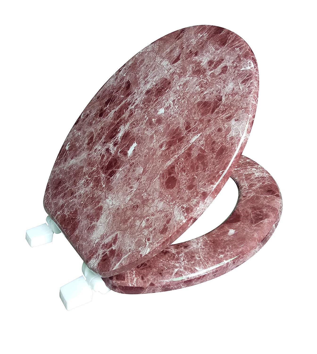 Assento sanitário redondo com dobradiça fácil de limpar e trocar da J&amp;V Textiles