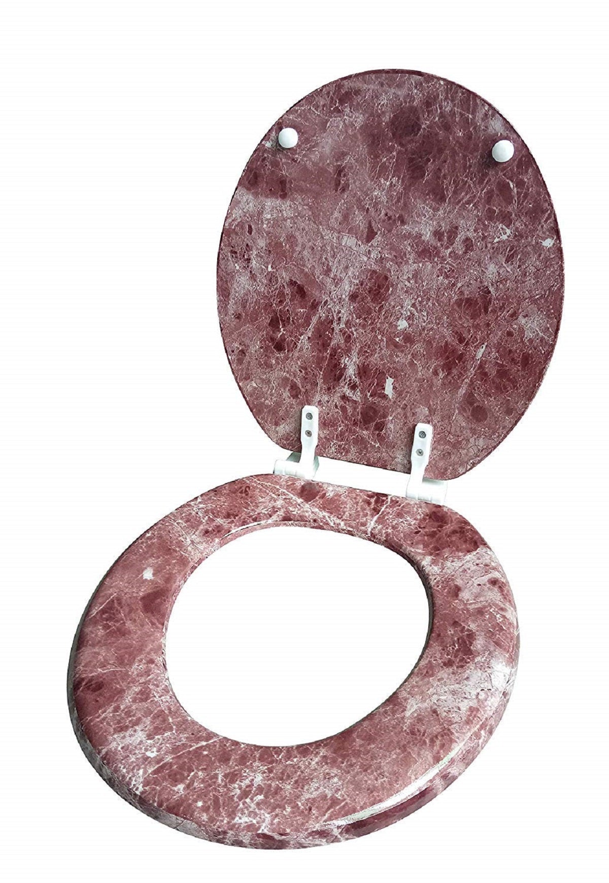 Assento sanitário redondo com dobradiça fácil de limpar e trocar da J&amp;V Textiles