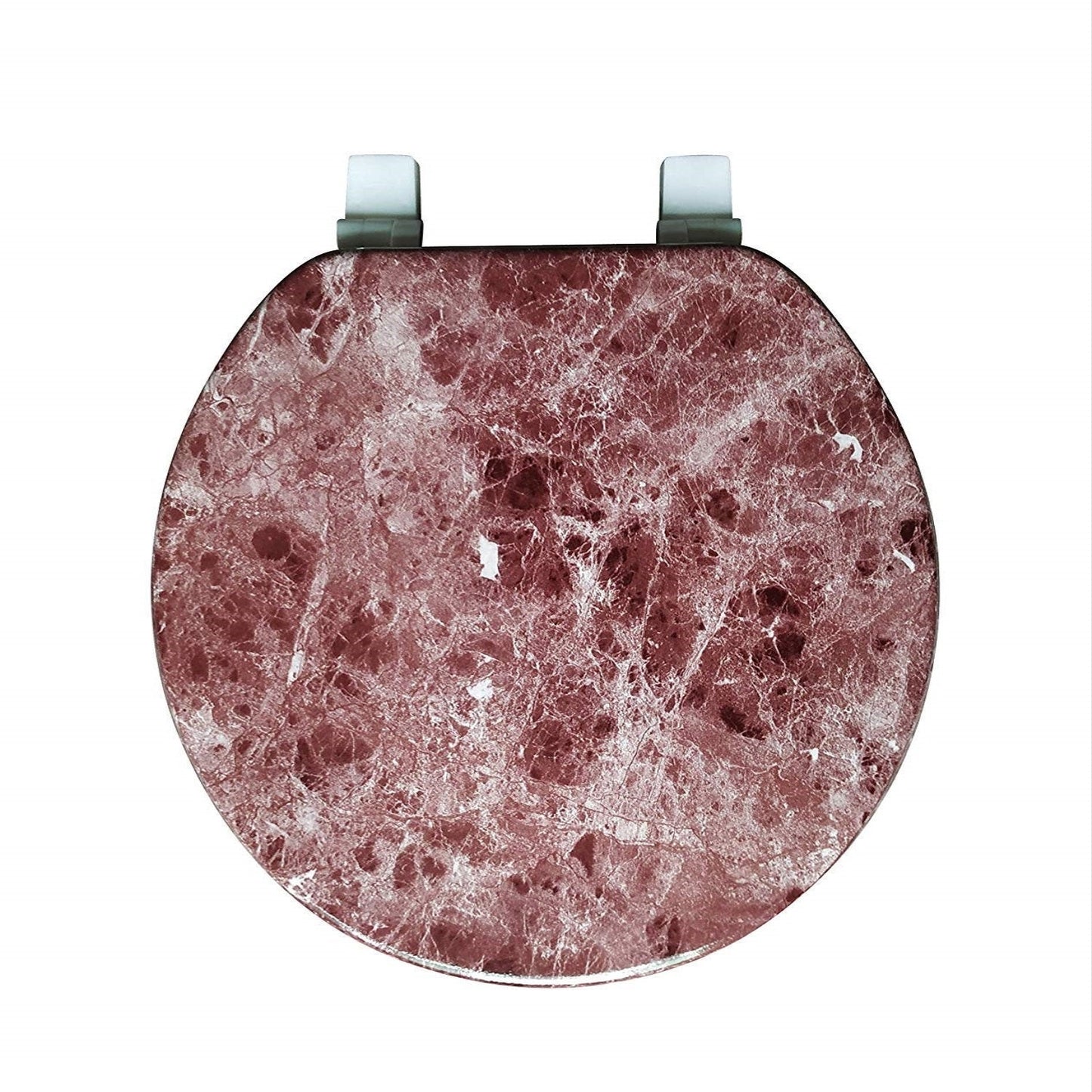 Assento sanitário redondo com dobradiça fácil de limpar e trocar da J&amp;V Textiles