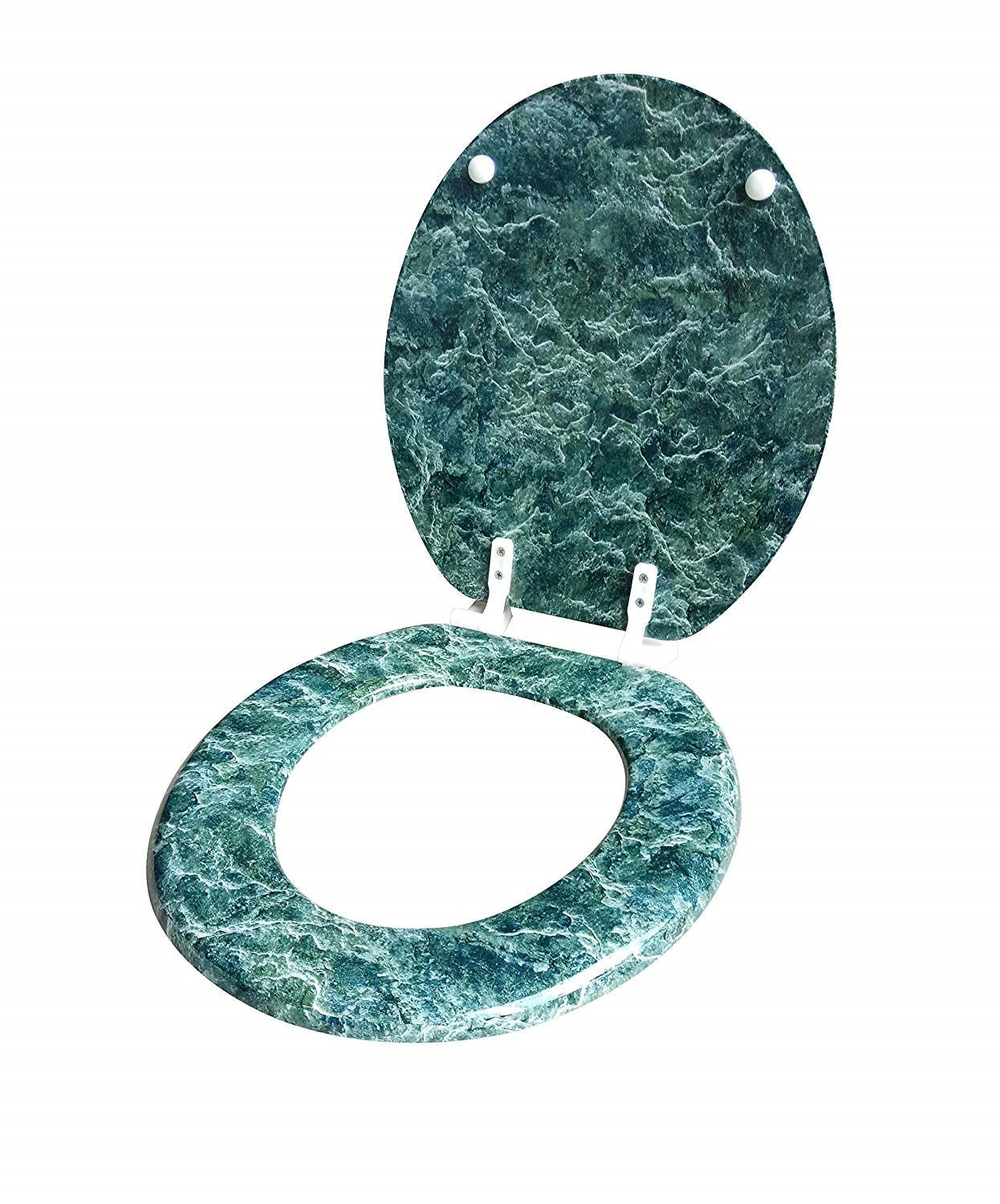 Assento sanitário redondo com dobradiça fácil de limpar e trocar da J&amp;V Textiles