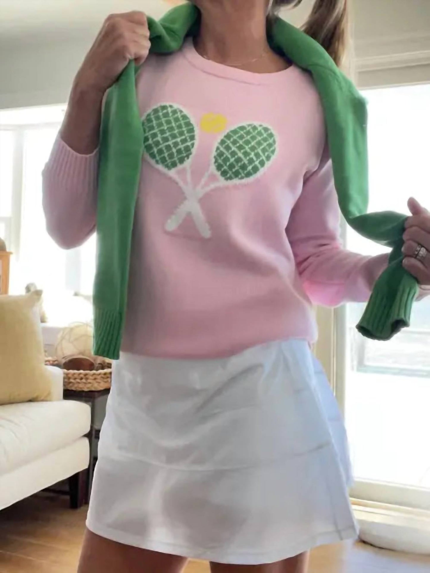 Pink Pineapple - Classic Tennis Sweater