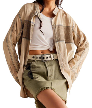 Camisa Moto Color Block da Free People