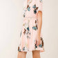 Entro - Lace Up Floral Mini Dress
