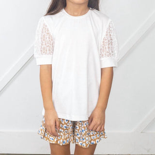 Southern Grace - Girl's Just Like Mama Lace Sleeve Top