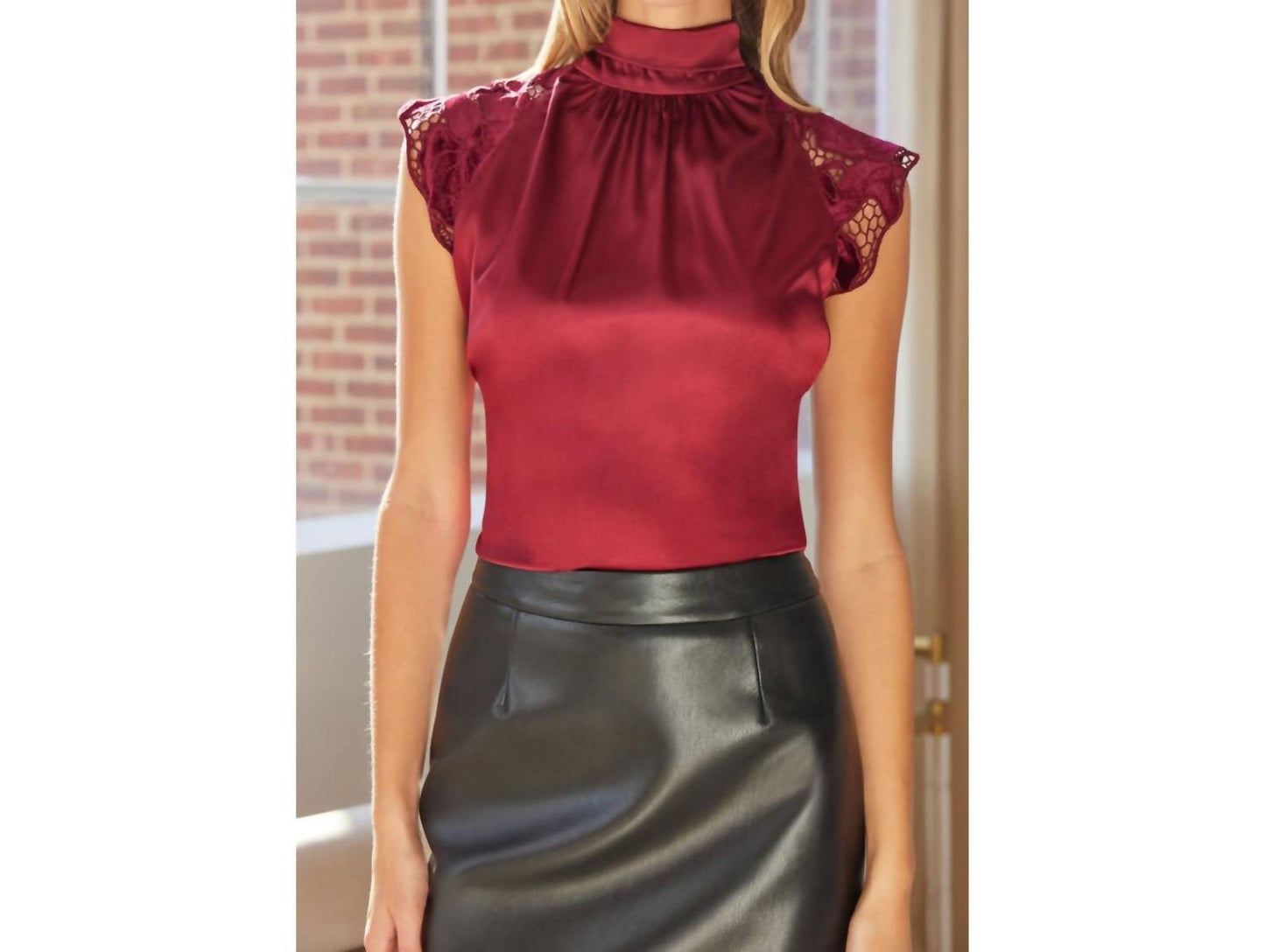 Generation Love - Rachel Velvet Lace Halter Blouse