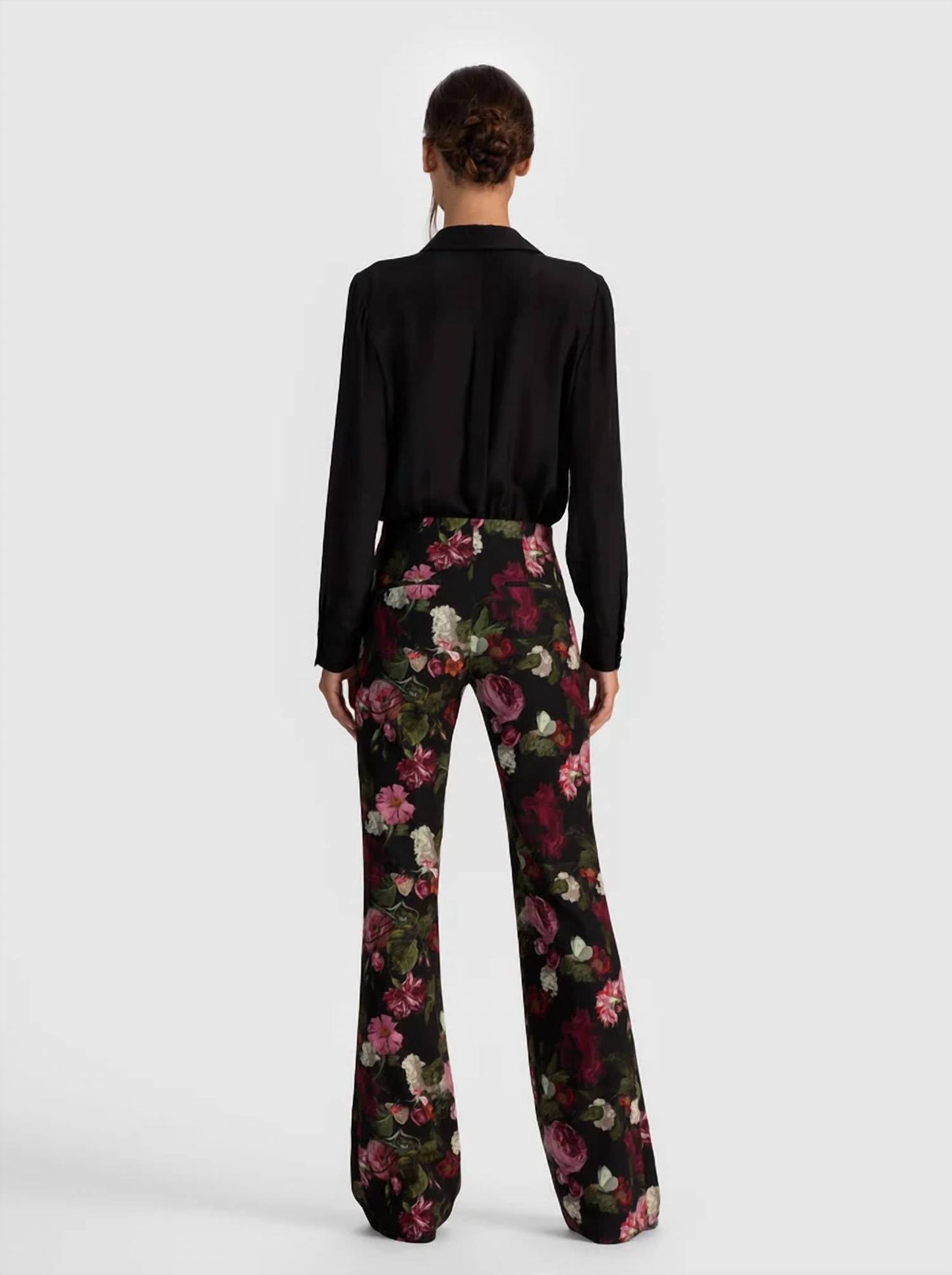 Alice + Olivia - Teeny Floral Boot Cut Pant