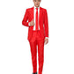 Terno masculino sólido Suitmeister vermelho tamanho XL