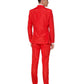 Terno masculino sólido Suitmeister vermelho tamanho XL