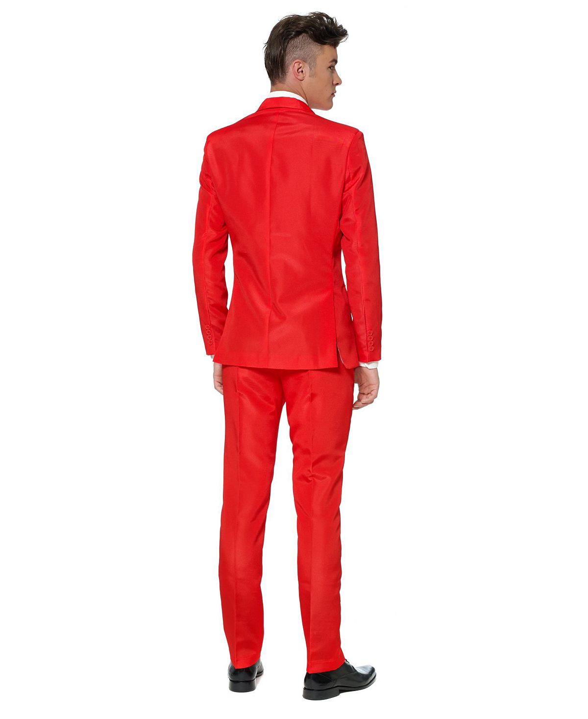 Terno masculino sólido Suitmeister vermelho tamanho XL