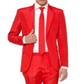 Terno masculino sólido Suitmeister vermelho tamanho XL
