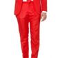Terno masculino sólido Suitmeister vermelho tamanho XL
