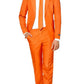 Terno masculino liso Suitmeister laranja tamanho médio