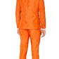 Terno masculino liso Suitmeister laranja tamanho médio