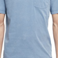 Camiseta de bolso de algodão orgânico Scotch &amp; Soda - Azul Cosmos, tamanho XXL