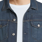 Jaqueta jeans masculina G-Star azul tamanho médio