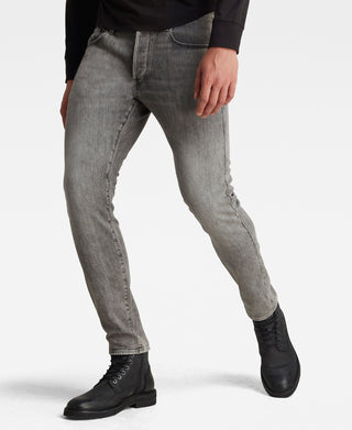 Calça Jeans Slim Masculina G Star Raw 3301 Cinza Tamanho 36x32
