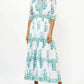 Oliphant - V-neck Cuffed Maxi Dress