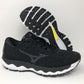 Tênis de corrida Mizuno Wave Sky Waveknit 3 feminino, preto, tamanho 6 B(M) EUA