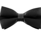 Gravata borboleta masculina pré-amarrada Michelsons of London, preta, tamanho regular