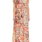 Adrianna Papell - Floral Flutter Sleeve Maxi Dress