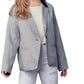 &Merci - Contrast Lapel Collar Houndstooth Blazer
