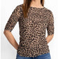 Johnny Was - RUCHED SLEEVE MESH TOP
