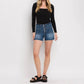 Lovervet - High Rise Button Up Shorts