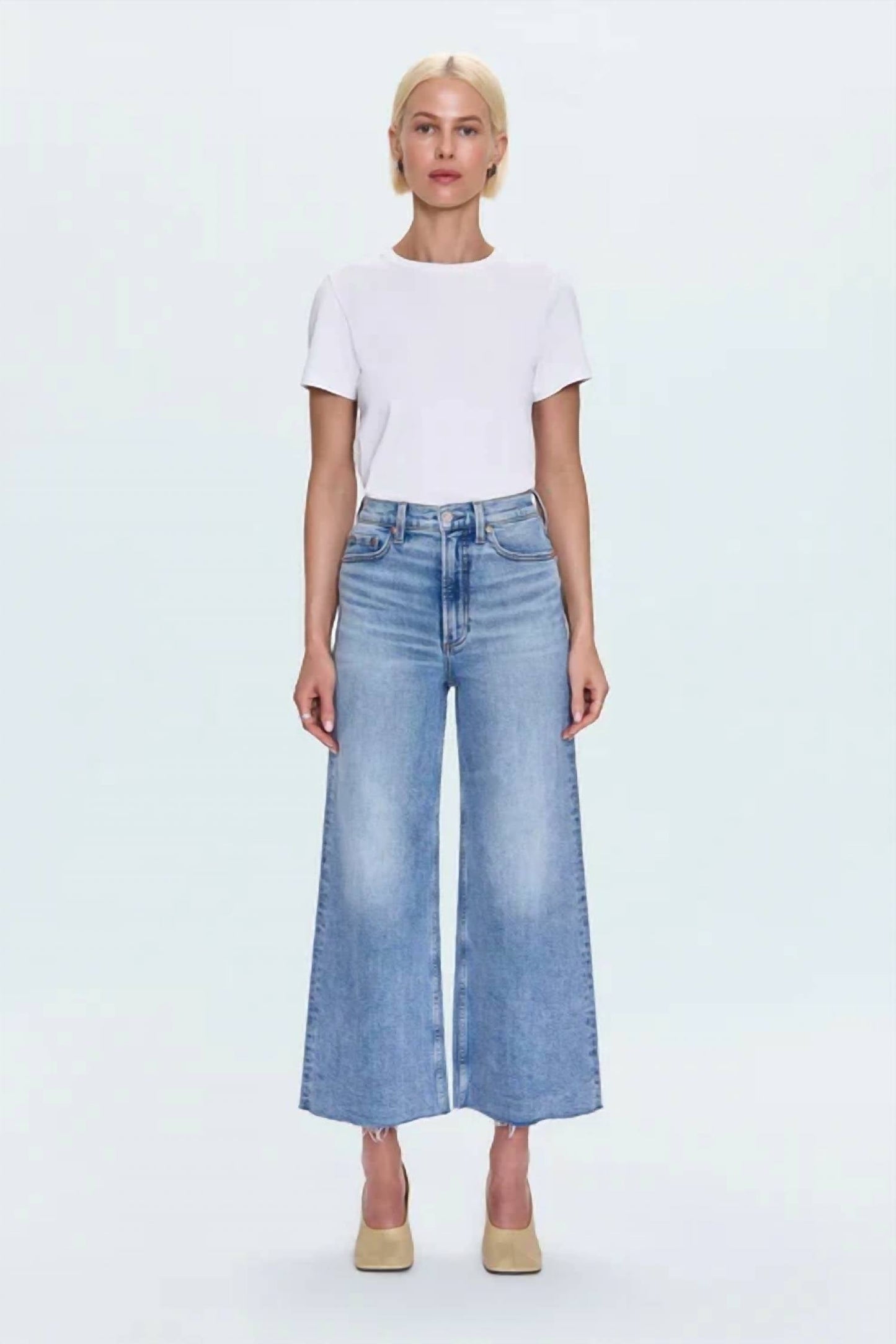 Pistola - Lana Crop High Rise Ultra Wide Leg Jeans
