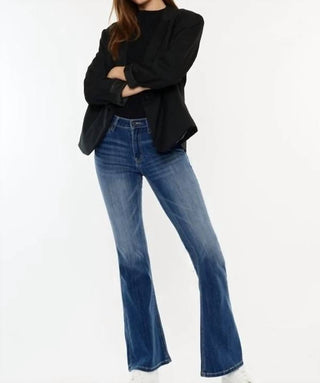 Kancan - Hayden Mid Rise Petite Flare Jeans