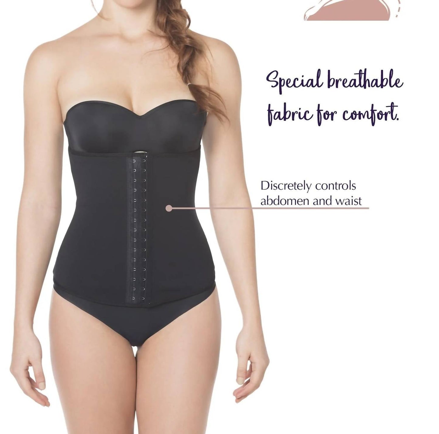 Siluets - Shaping Waist Cincher With Latex