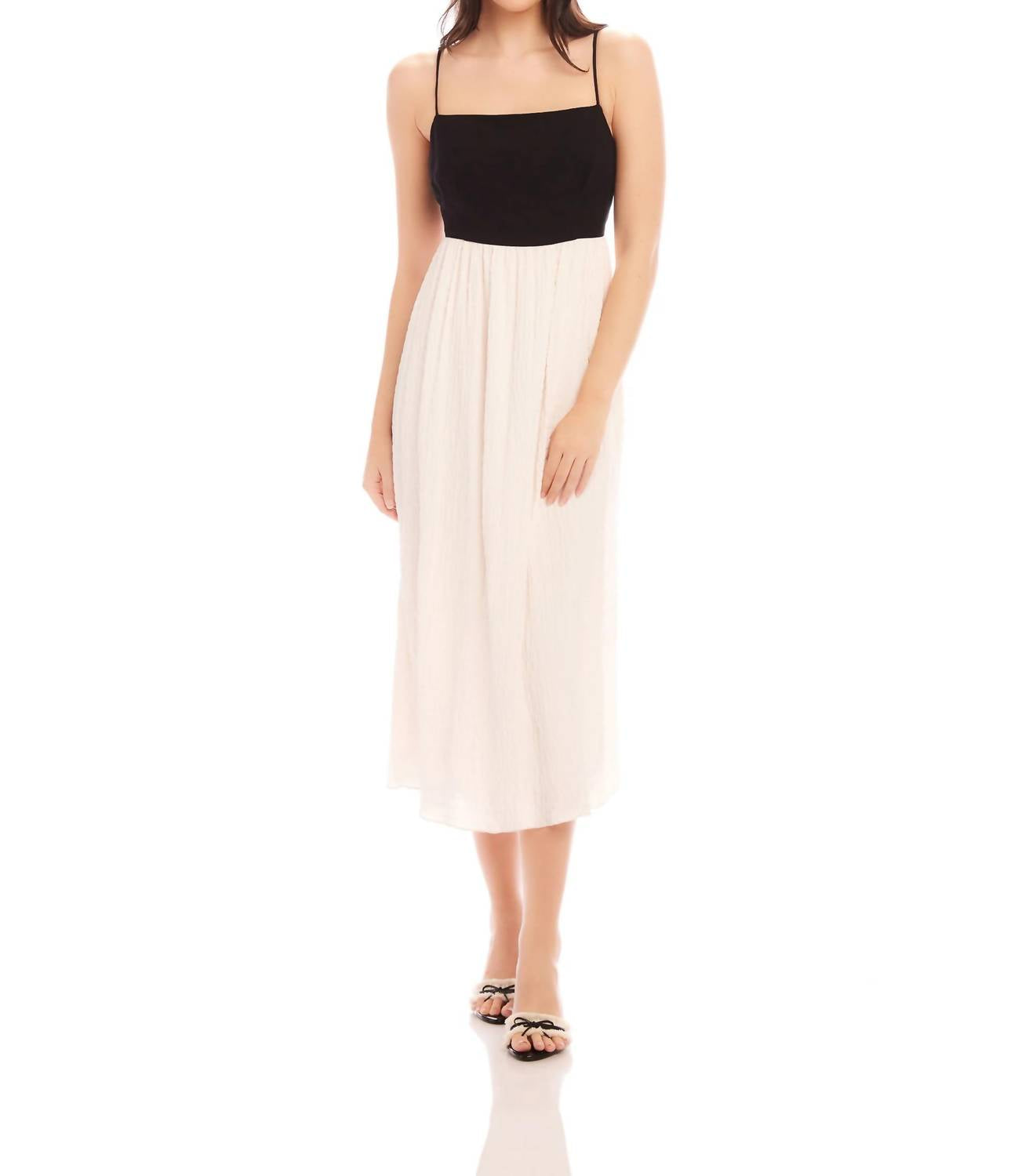 Fifteen Twenty - Anetta Contrast Midi Dress